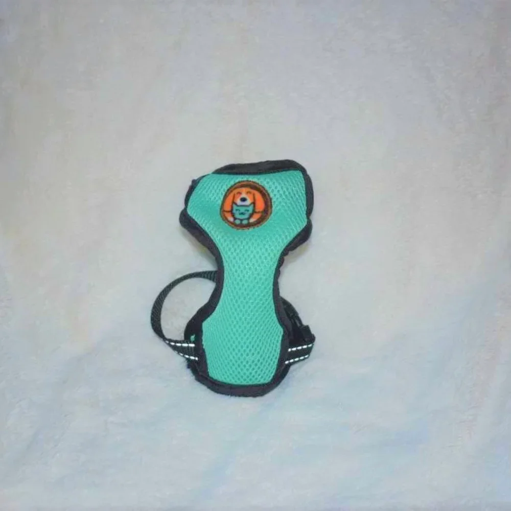 💜2 for $15 Mesh Breathable Cat Dog Harness Teal Comfortable Reflective Kitten